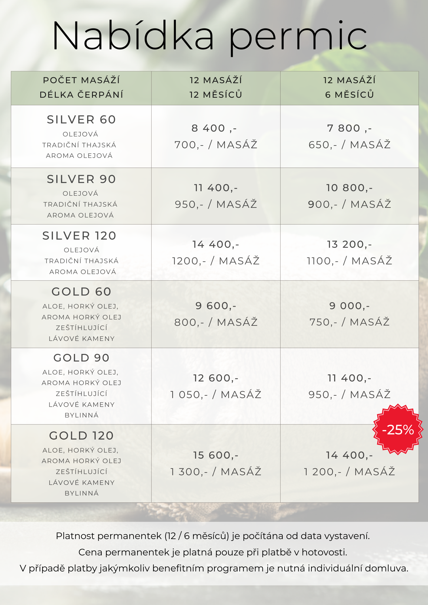 Cream Minimalist Price List-5